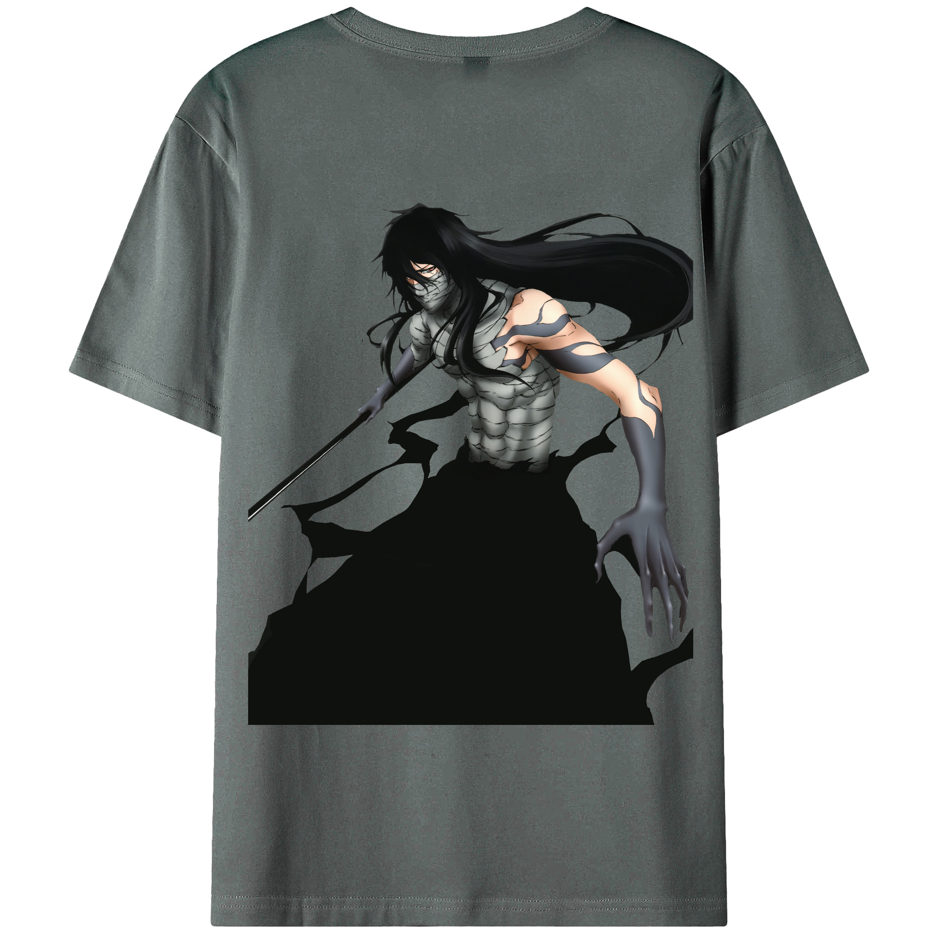 （画像用） ブリーチ 黒崎一護（くろさき いちご）BLEACH Kurosaki Ichigo 綿100％半袖Tシャツ（背面プリント）